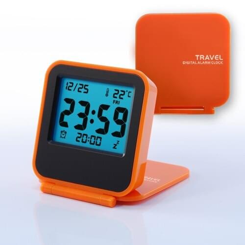 Portable Modern Digital Electronic Alarm Clock Minimalist Square Creative Alarm Clock Fashion Mini Travel Alarm Clock MM60NZ