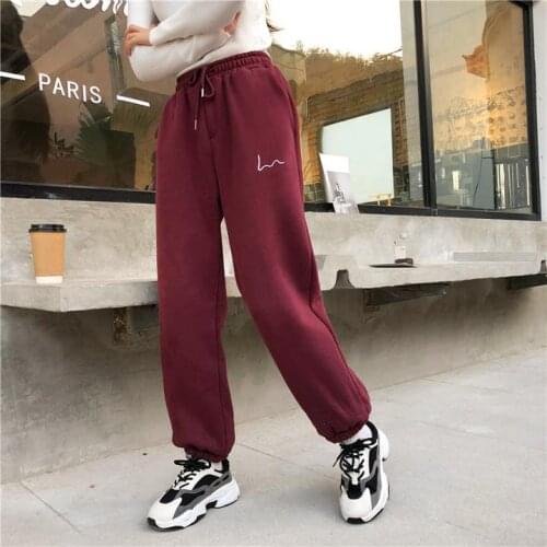 2020 Fashion Women Hip Hop Street High Waist Baggy Sweatpants Running Jogging Sport Casual Joggers Pants Trousers Streetwear
