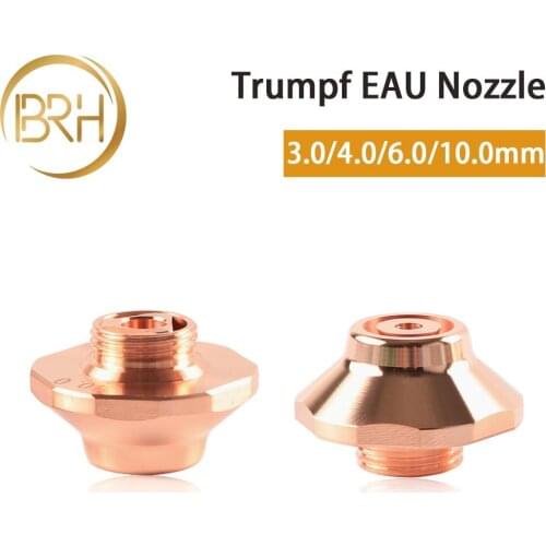 10pcs/lot Trumpf EAU Laser Nozzle 3.0mm 4.0mm 6.0mm 10mm Dia.25mm M12 for Trumpf TruMatic TruLaser Cutting Center System