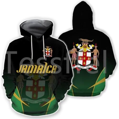 Tessffel County Flag Africa Jamaica King Emblem Lion NewFashion Tracksuit 3DPrint Men/Women Streetwear Pullover Funny Hoodies A4