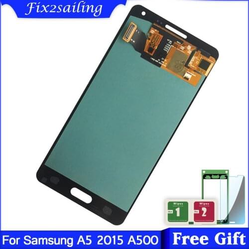 Super AMOLED 100% Tested LCD Screen SAMSUNG Galaxy A5 2015 Display A500FU A500 A500F A500M LCD Display Touch Screen Replacement