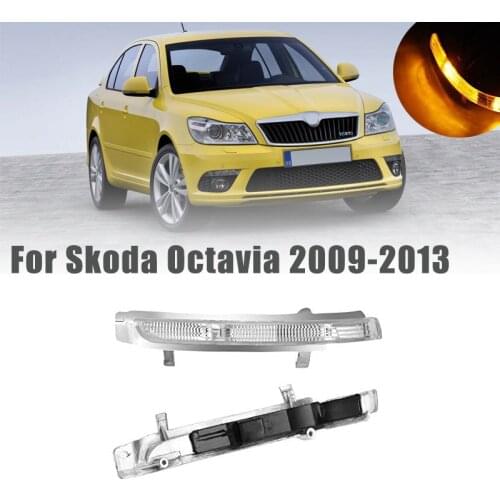 LED Car Side Rearview Mirror Turn Signal Light Blinker Reversing Lamp Indicator For Skoda Octavia A5 A6 2009 2010 2011 2012 2013