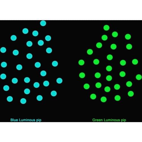Green and Blue Luminous Bezel Dot Pip Fits Many Bezels RLX Seik Citizen Etc