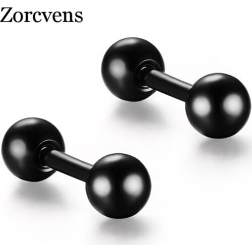 ZORCVENS Fashion Men Women Luxury Brand Earrings Double Little Balls Cute Stud Earrings For Women Free Shipping