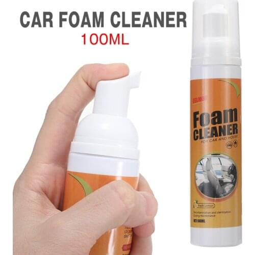 100ml Multi-purpose Foam Cleaner Anti-aging Car Interior Home Cleaning Spray For Car Dashboard Consoles Leather