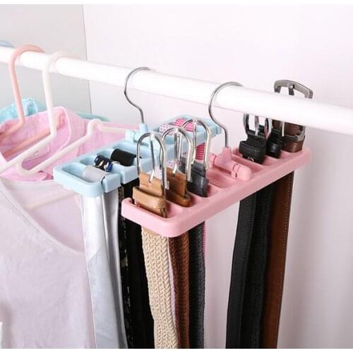 20pcs Storage Rack Tie Belt Space Saver Rotating Scarf Ties Hanger Holder Hook Closet Organization Tank Tops Bra Belts Bag