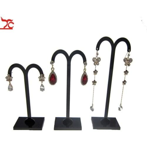 3pcs/set Earrings Display Shelf Stand Holder Jewelry Organizer Rack M Pattern Stud Earrings Holder Display Stand Jewelry Rack