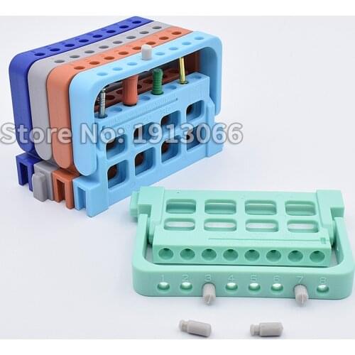 5pcs/set new Dental Endo Dispenser Endodontic File Drill Stand Holder Autoclavable endo box