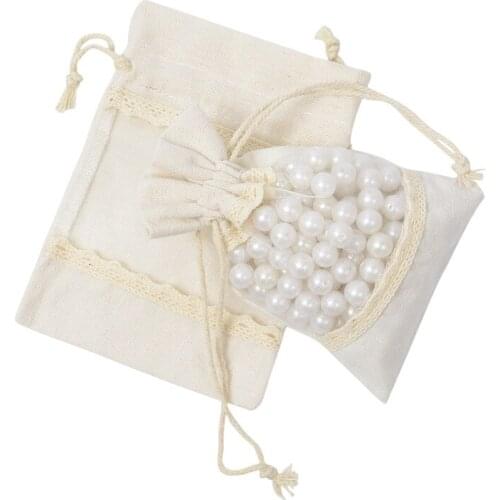 50pcs High Quality Zip Lock White Small Organza Bags Favor Wedding Christmas Gift Bag Candy Jewelry Packaging Bags Pouches