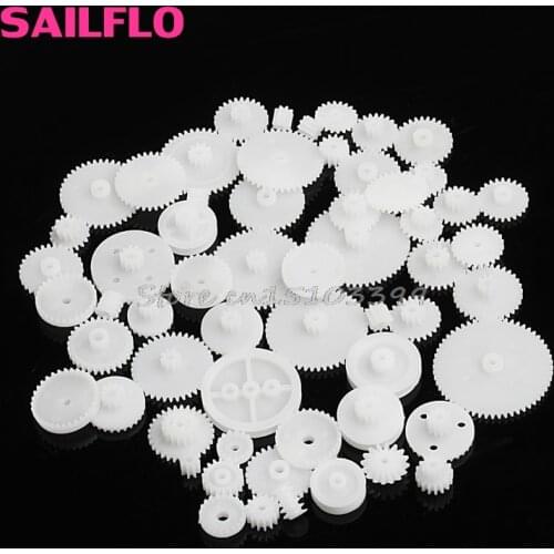 58Pcs Toothed Wheels WSFS Gears Plastic All Module 0.5 Robot Parts DIY New Drop shipping Drop Ship
