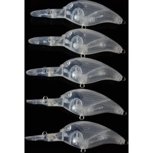 8.8CM/9.5G 50pcs Blank Unpainted Bait DIY Minnow Crankbait wobbler Unpainted Lure Freshwater Fishing Blank Hard Lures Isca Pesca