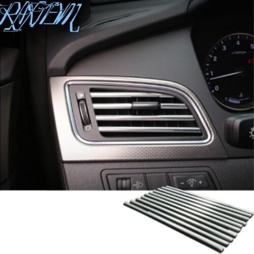 Car-styling New U Shaped DIY Air Vent Grille Decoration for Peugeot RCZ 206 207 208 301 307 308 406 407 408 508 2008 3008 4008