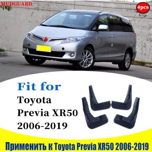 Mudflaps Front Rear 4pcs FOR Previa XR50 Mudguards Fender Mud Flap Guard Splash Mudguard Fender Car accessories auto styline