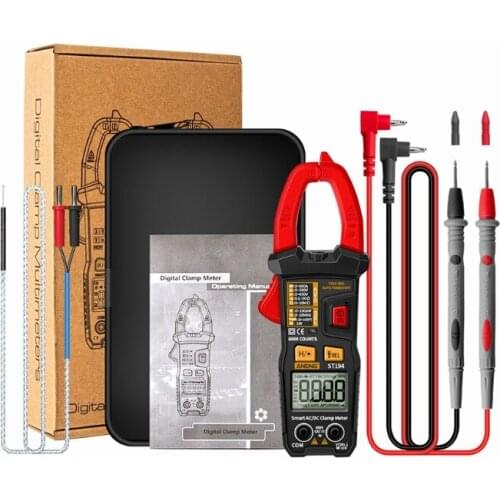 A-neng ST194 Multimeter Clamp Meter Digital 6000 Count True RMS Current Tester 600V Capacitor Clamp 19QB