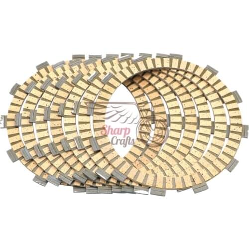 Motorcycle Engine Carbon Fibre Clutch Friction Plates Disc For Yamaha V-Star Drag Star XVS 650 WR/YZ 250 WRA MT07 FZ07 FZ 8 FZ8N