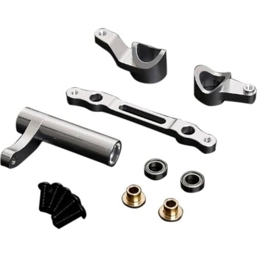 Metal CNC Steering Kits Fit for 1/8 HPI Racing Savage XL FLUX Rovan TORLAND Monster Brushless Truck Parts