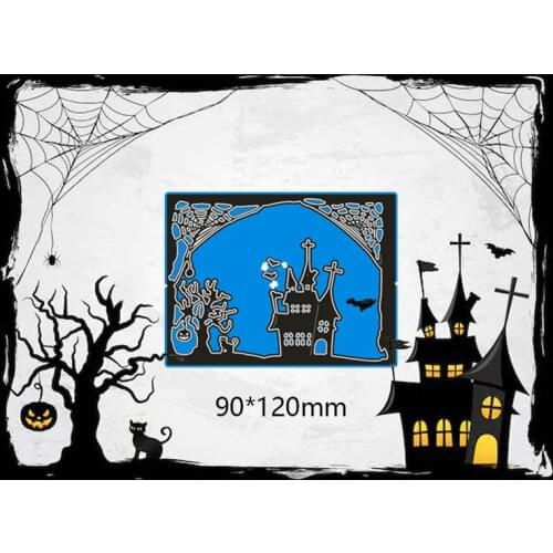 Halloween New Metal Cutting Dies Scrapbook paper Decoration Embossing DIY Paper Card Craft 90*120 mm