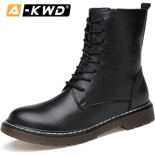 Fashion Couples Boots Men Snow Boots Buty Męskie Zimowe Winter Boots Men Autumn Single Chealsea Boots Men Men Shoes Winter 34-47