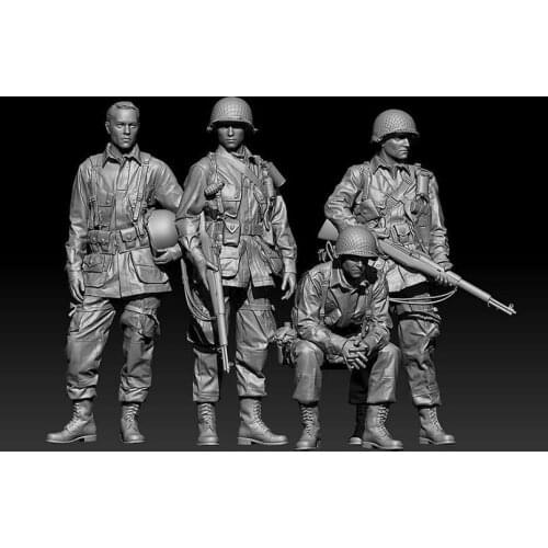 1/35 Scale U.S. Para Unpainted Resin Figure Building Kit