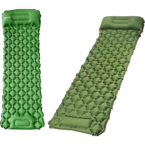 Air Mattress Camping Sleeping Mat Inflatable Cushion Quick Inflatable Moisture-Proof Cushion Outdoor Travel Pad Folding Bed