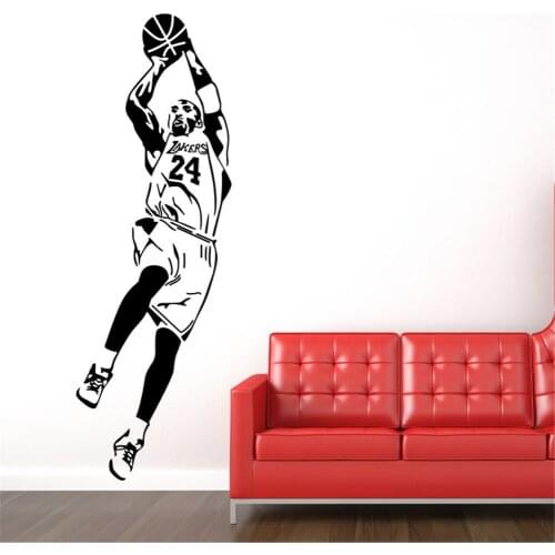 Newest KobeBryan Inspirational Quotations Self Stick Wall Stick Living Room Sofa Background Graffiti Decorative Sports Stickers