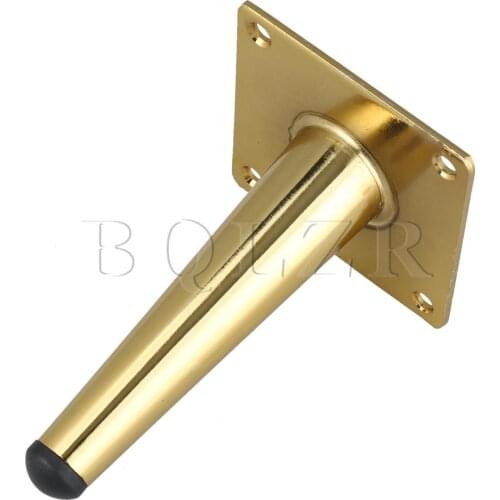 BQLZR Stainless Steel Gold 12cm Slanting Furniture Foot for Desk Sofa