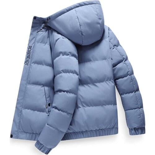 Young Coat 2021 New MenS Hooded Down Cotton Padded Clothes Korean Version Trend Thickened Warm Casual Man Gentleman