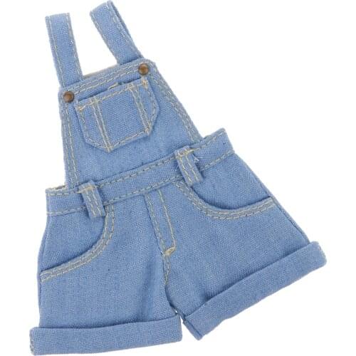 Casual Suspender Jeans Pants W/ for 12inch Blythe Doll Dress Up