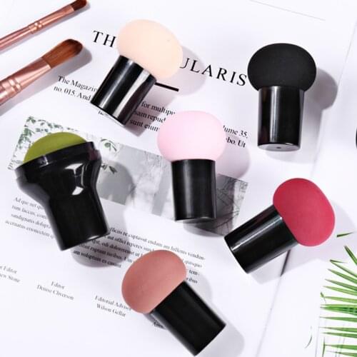Professional Mushroom Puff Cosmetic Puff Smooth Ladys Makeup Foundation Sponge Dry Wet Beauty To Make Up Clean Tools 8 Colors