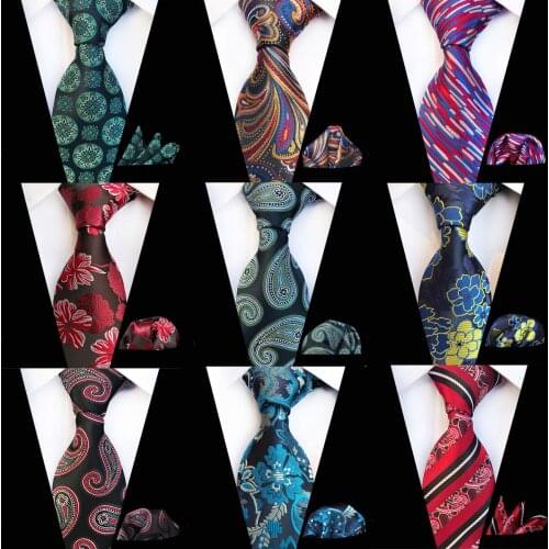 Ricnais Luxury Mens Tie 8cm Classic Ties Formal Dresses For Wedding Business Party Fashion Floral Ties For Men Gift