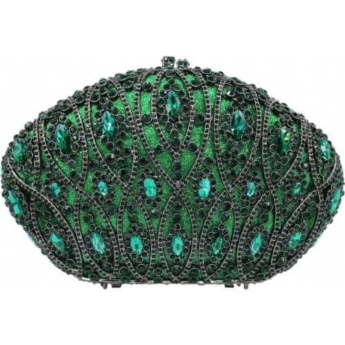 XIYUAN Wedding Dress Bridal red Diamond Chains Shoulder bag clutch purse Handbags Designer Handbag High Quality evening bag