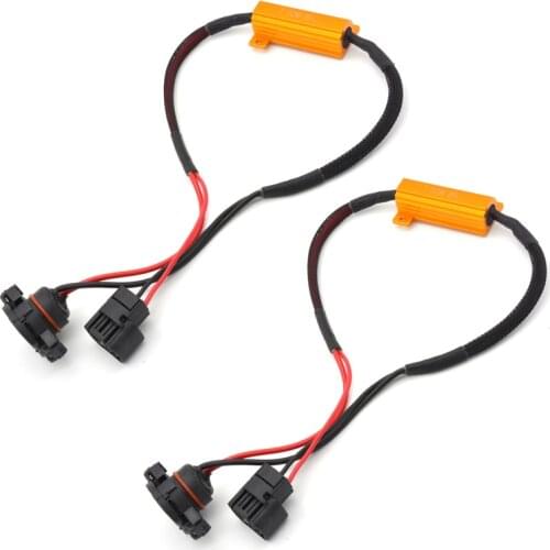 2pc Led Load Resistors - Fix LED Bulb Fast Hyper Flash for LED Turn Signal Brake Light Blink or Fog Lights Error For H4 H7 H11