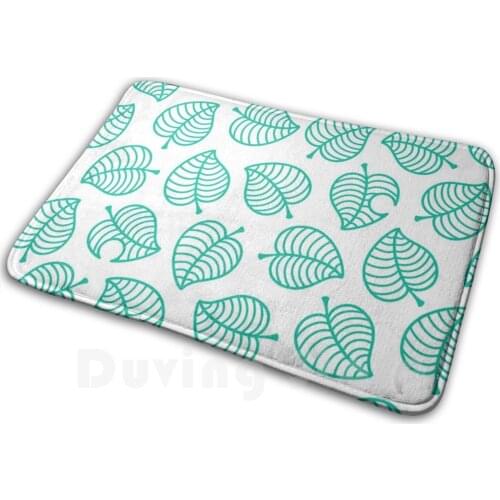 Tanuki Leaf Mat Rug Carpet Anti-Slip Floor Mats Bedroom Tanuki Leaf Raccoon Animal New Horizon Leaf Crossing