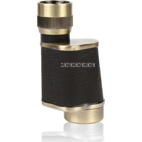8X30 Telescope Gold Bronze Color Full Metal Wide-Angle Low light Night Vision High Definition Powerful HD Single-Lens Monocular