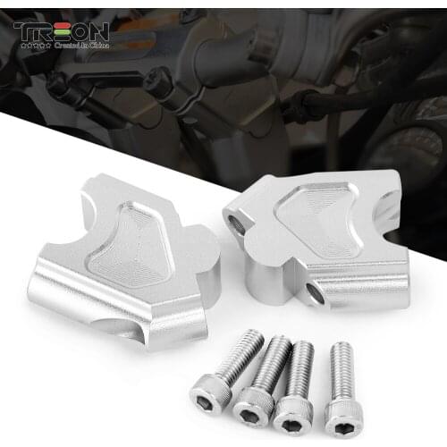 TREON Motorcycle Handle Riser Bar Clamp Raised Extend Handlebar Mount Riser For BMW F700GS F700 GS 28mm Handlebar Accessories