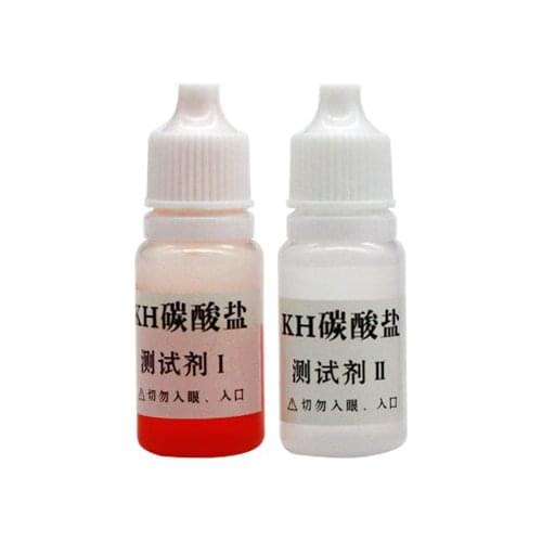 Carbonate hardness KH reagent Carbonate content detection test agent for fish tank aquarium fresh sea water aquaculture