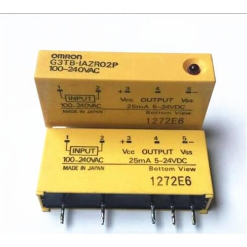 Solid state 5V 24V relay G3TB-IAZR02P G3TBIAZR02P 5VDC-24VDC 100VAC-240VAC 25mA 5PIN