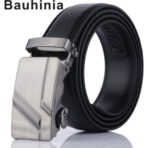 Bauhinia brand all-match mens belt gift small gift automatic buckle belt laser buckle pants belt