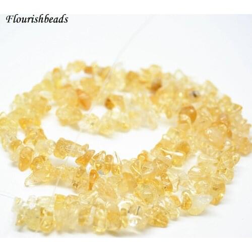 32" Length High Quality Natural Citrine Yellow Crystal Stone Chips Stone Loose Beads 5 strands per lot