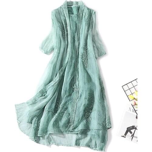 2019 Summer Runway Elegant Floral Long Sleeve Long Maxi Party Dress Women Boho Vestidos Robe