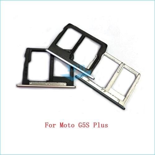10pcs SIM Card Holder Tray For Motorola Moto G5S XT1799 G5S Plus Card Tray Holder Slot Adapter Parts