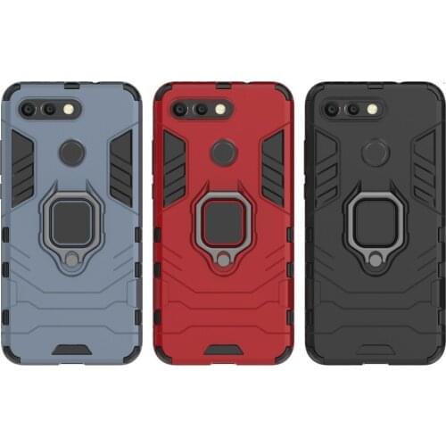 100pcs/lot Hybrid Shockproof cover ring Armor Case For Huawei honor V20 8A 10 8C play P30 mate 20 20X pro lite nova 4 P smart