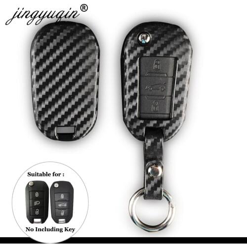 10X Carbon Silicone Car Key Case for Peugeot 3008 208 308 508 408 2008 For Citroen C4 CACTUS C5 C3 C4L Anti-fall Protect Cover