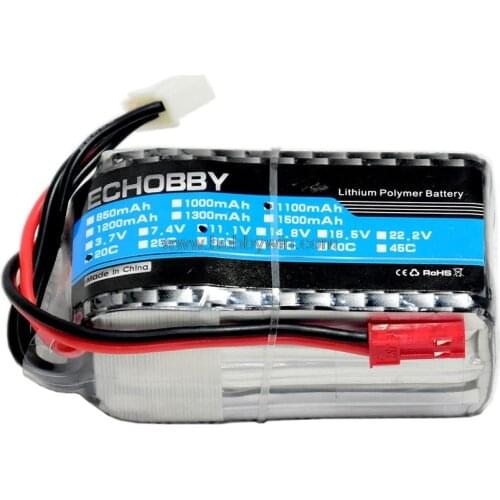 11.1V/3S 1100mAh 20C LiPO Battery JST plug for Blade CP. Etc RC helicopter Burst 40C Lipolymer power