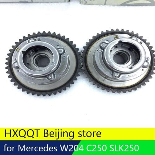 2710503347 2710501500 2710502947 2710501400 2PCS Camshaft (Exhaust+Intake) Adjuster Actuator for Mercedes C250 SLK250 1.8L