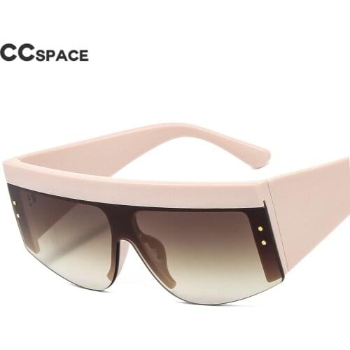 46566 Square Oversized One Lens Goggle Sunglasses Men Women Fashion Shades UV400 Vintage Glasses