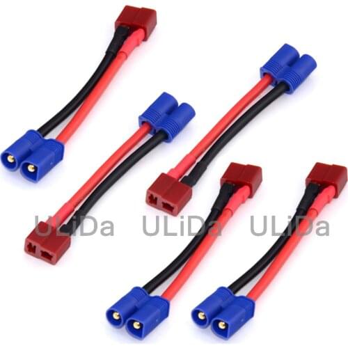 5PCS T-Plug (Deans Style) Female to Male EC3 Style Connectors Adapters for Quadcopter Mini Multirotor