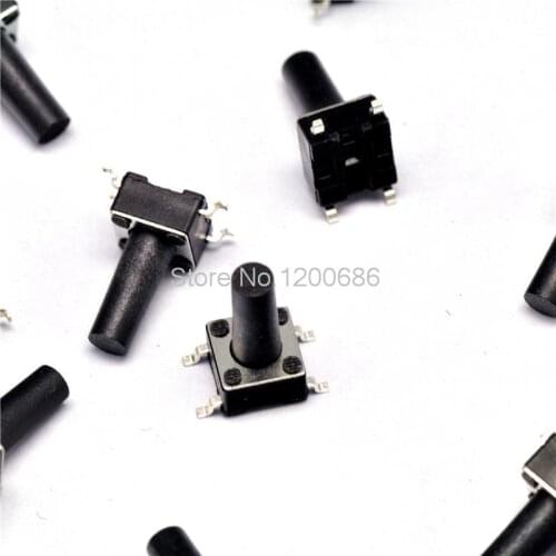 6 * 6 * 12MM touch switch patch 4 feet micro switch / button switch