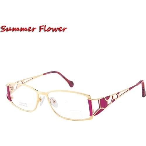 Chashma Brand Designer Titanium Female Frame Lentes Opticos Gafas Top Quality Eyeglasses Women Spectacles for Progressive Lenses