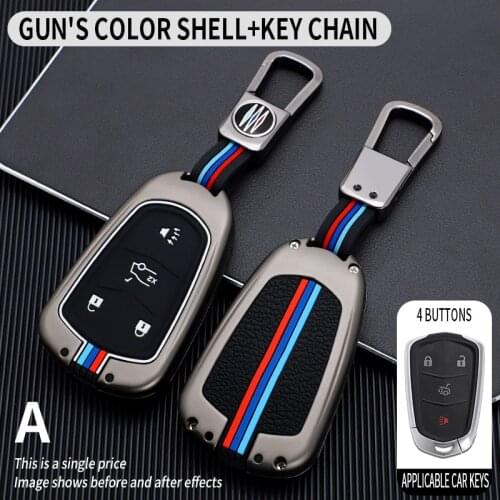 Zinc Alloy Car Key Case Cover Shell For Cadillac CT5 Escalade CT6 XT5 XT6 XTS ATS-L CTS SRX Car Auto Accessories